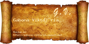 Gabona Viktória névjegykártya